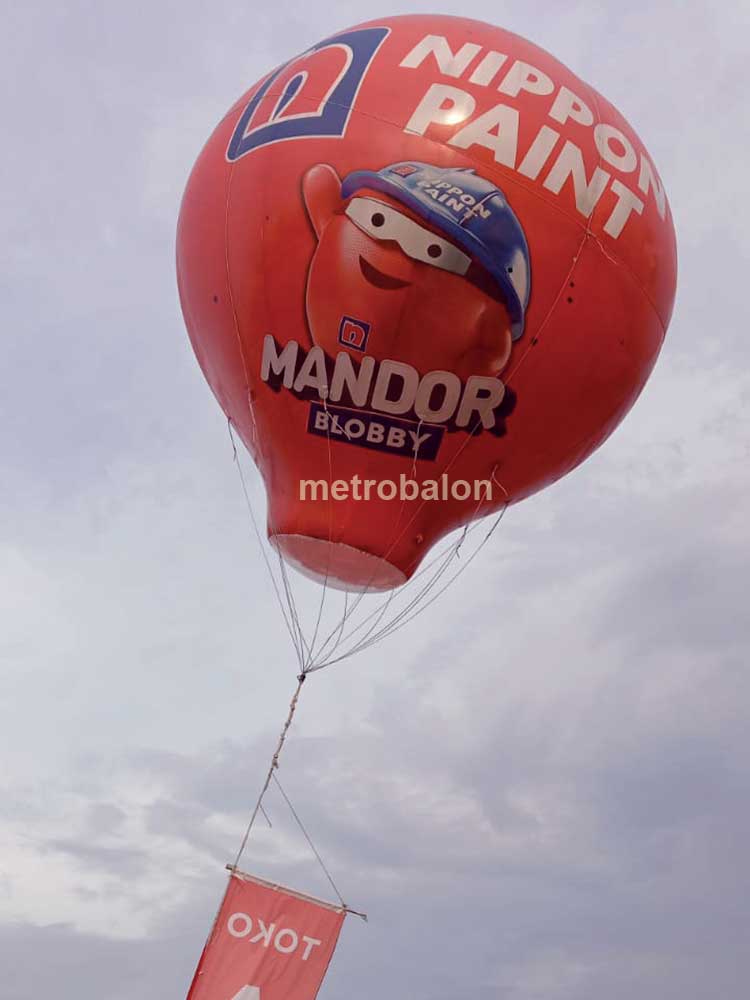 balon udara iklan oval blobby