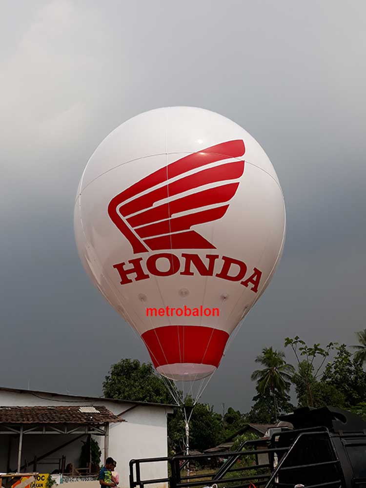 balon iklan oval branding honda